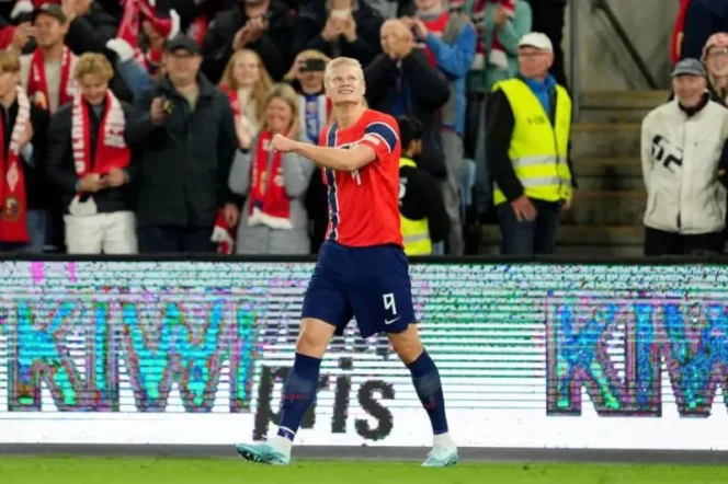 
					Erling Haaland Cetak Dua Gol, Norwegia Tundukkan Denmark 3-2 di UEFA Nations League