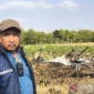 Pesawat Latih Jenis Sky Ranger Jatuh dan Terbakar di Persawahan Blora